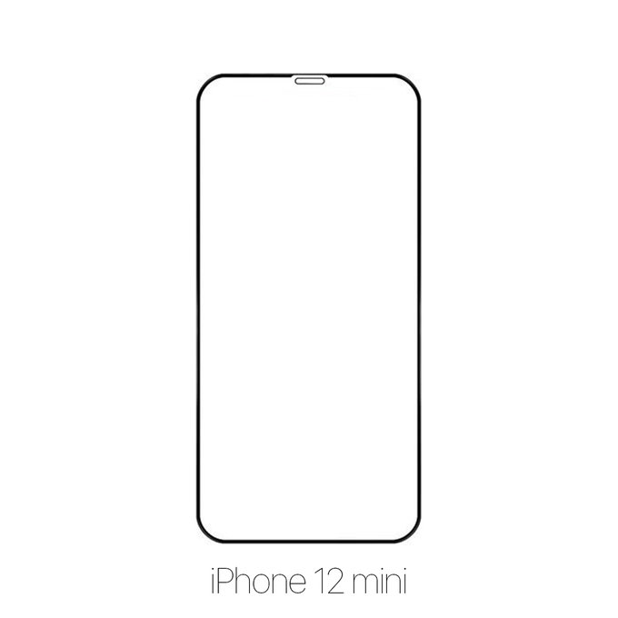 Vetro temperato FullCase per iPhone 12 mini, FixPremium