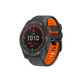 Cinturino in silicone bicolore per Garmin QuickFit 26mm, Grey, FixPremium