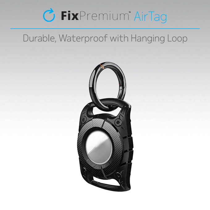 Collare per AirTag per cani e gatti, Black, FixPremium