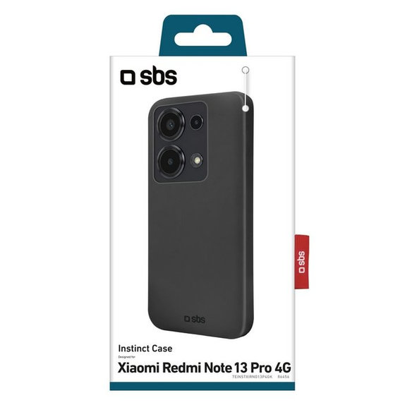 Custodia Instinct per Xiaomi Redmi Note 13 Pro 4G, Black, SBS