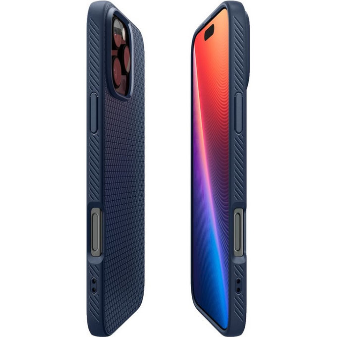 Custodia Liquid Air per iPhone 16 Pro Max, Navy Blue, Spigen