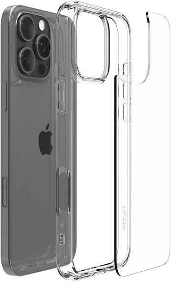 Custodia Ultra Hybrid per iPhone 16 Pro Max, Crystal Clear, Spigen