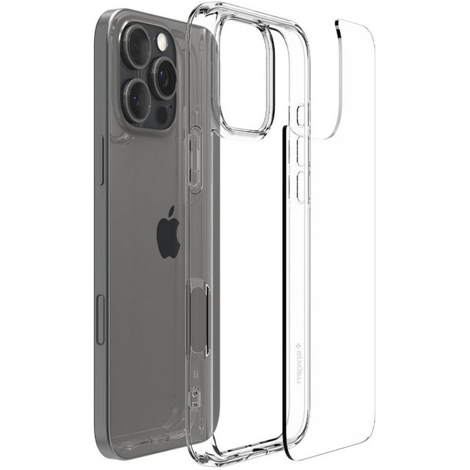 Custodia Ultra Hybrid per iPhone 16 Pro Max, Crystal Clear, Spigen