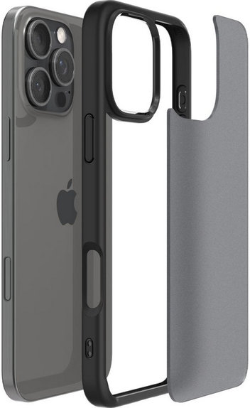 Custodia Ultra Hybrid per iPhone 16 Pro Max, Frost Black, Spigen