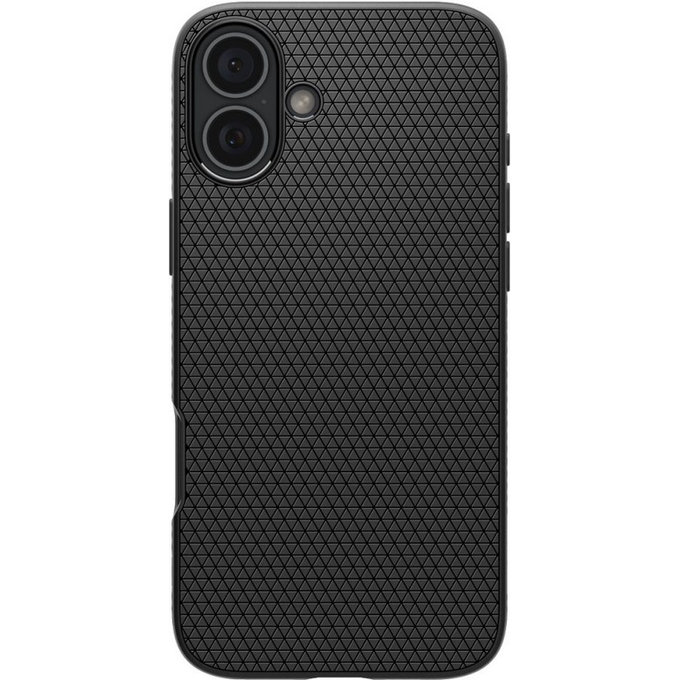Custodia Liquid Air per iPhone 16 Plus, Matte Black, Spigen
