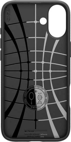Custodia Liquid Air per iPhone 16 Plus, Matte Black, Spigen