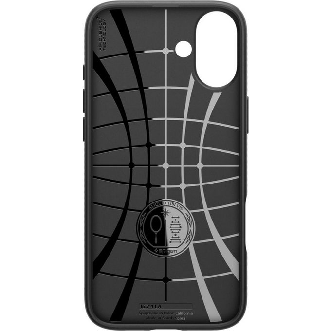 Custodia Liquid Air per iPhone 16 Plus, Matte Black, Spigen