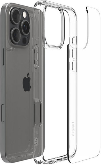 Custodia Ultra Hybrid per iPhone 16 Pro, Crystal Clear, Spigen
