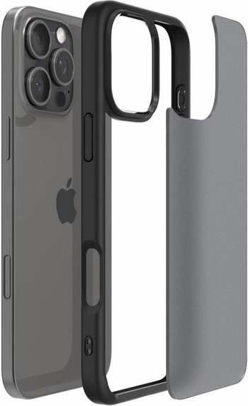 Custodia Ultra Hybrid per iPhone 16 Pro, Frost Black, Spigen