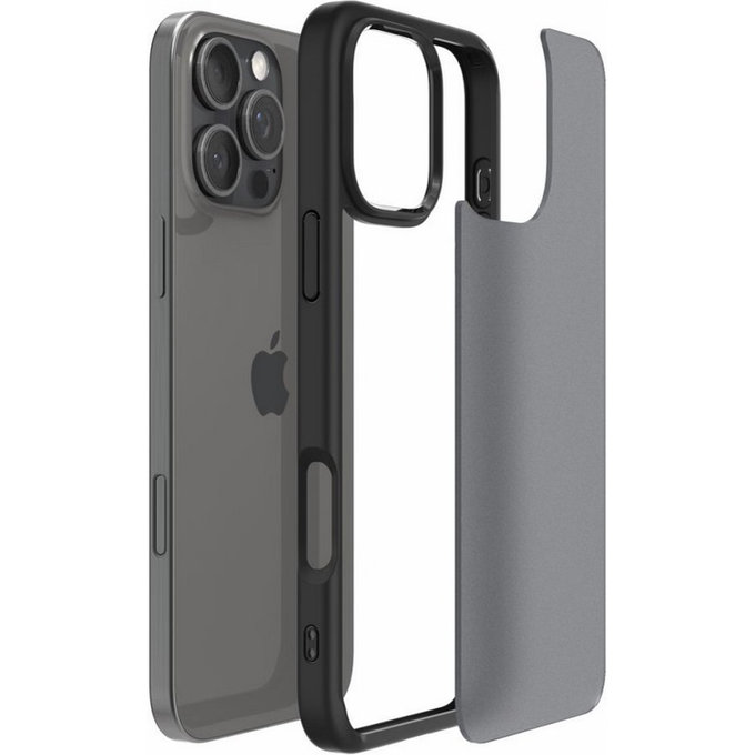Custodia Ultra Hybrid per iPhone 16 Pro, Frost Black, Spigen