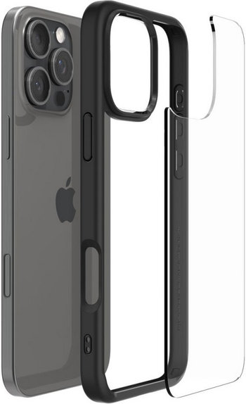 Custodia Ultra Hybrid per iPhone 16 Pro, Matte Black, Spigen