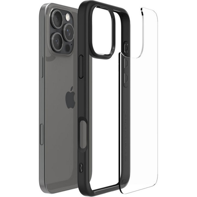 Custodia Ultra Hybrid per iPhone 16 Pro, Matte Black, Spigen