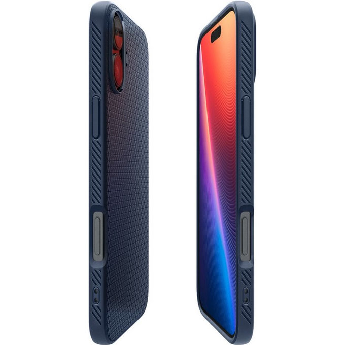 Custodia Liquid Air per iPhone 16, Navy Blue, Spigen