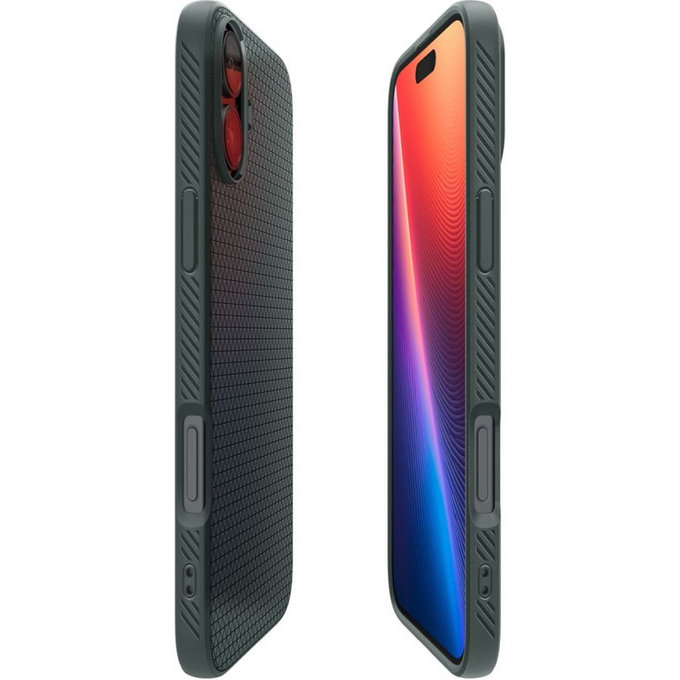 Custodia Liquid Air per iPhone 16, Abyss Green, Spigen