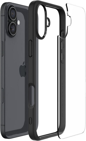 Custodia Ultra Hybrid per iPhone 16, Matte Black, Spigen
