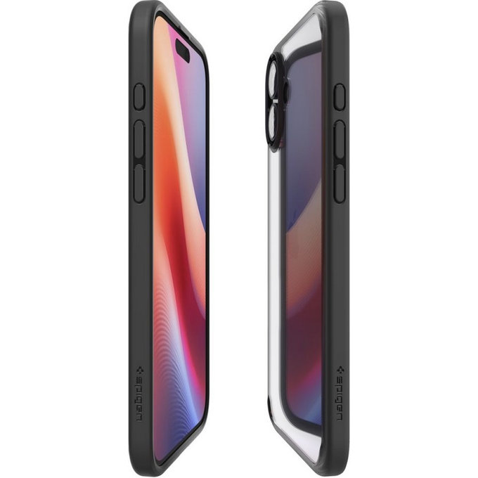 Custodia Ultra Hybrid per iPhone 16, Matte Black, Spigen