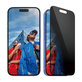 Vetro temperato UWF Privacy con applicatore per iPhone 16/15, Nero, PanzerGlass