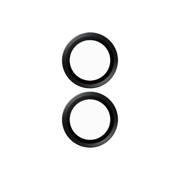 Anelli protettivi lente fotocamera per iPhone 16, 16 Plus, Black, PanzerGlass