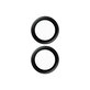 Anelli protettivi lente fotocamera per iPhone 16, 16 Plus, Black, PanzerGlass