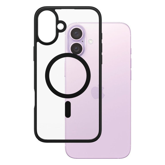 Custodia HardCase con MagSafe per iPhone 16 Plus, Nero, PanzerGlass