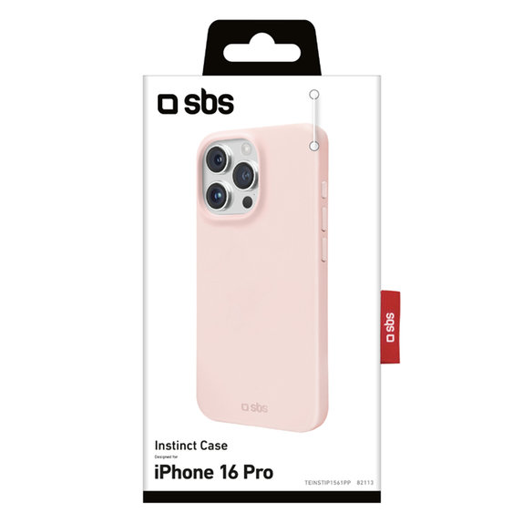 Custodia Instinct per iPhone 16 Pro, Pink, SBS