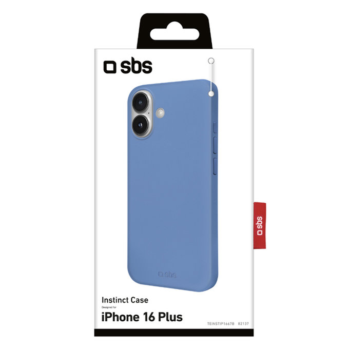 Custodia Instinct per iPhone 16 Plus, Blue, SBS
