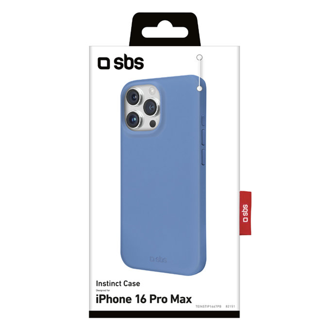 Custodia Instinct per iPhone 16 Pro Max, Blue, SBS