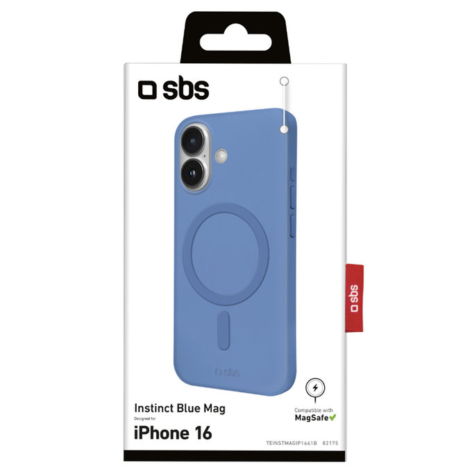 Custodia Instinct Mag con MagSafe per iPhone 16, Blue, SBS