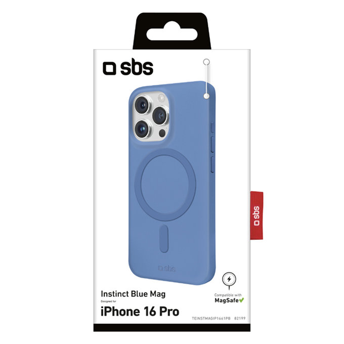Custodia Instinct Mag con MagSafe per iPhone 16 Pro, Blue, SBS