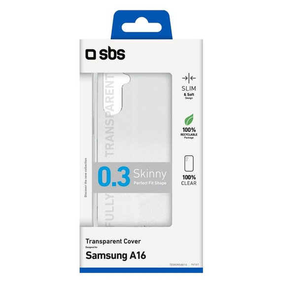 Custodia Skinny per Samsung A16, Transparent, SBS