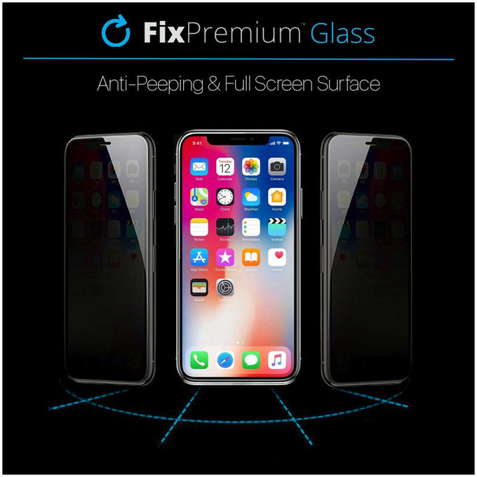 Vetro temperato Privacy Anti-Spy per iPhone 16 Pro, FixPremium