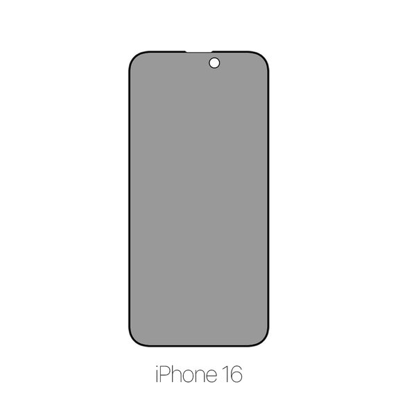 Vetro temperato Privacy Anti-Spy per iPhone 16, FixPremium