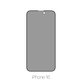 Vetro temperato Privacy Anti-Spy per iPhone 16, FixPremium