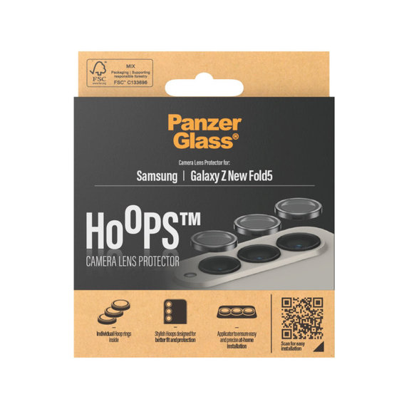 Protezione lente fotocamera Hoops per Samsung Z Fold6, Nero, PanzerGlass