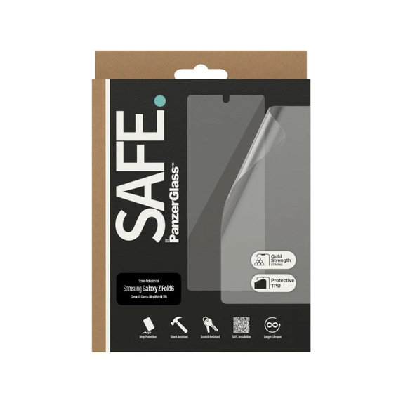 Pellicola protettiva UWF e vetro temperato per Samsung Galaxy Z Fold6, Trasparente, SAFE by PanzerGlass