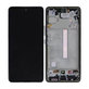 Schermo per Samsung A73 A736, Black, Vetro touch con cornice
