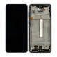 Schermo OLED per Samsung A73 A736, Black, Vetro touch con cornice