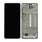 Schermo per Samsung A73 A736, White, Vetro touch con cornice