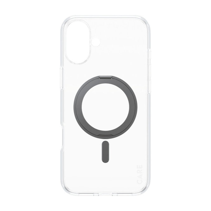 Cover Kickstand con MagSafe per iPhone 16 Plus, Nero, CARE