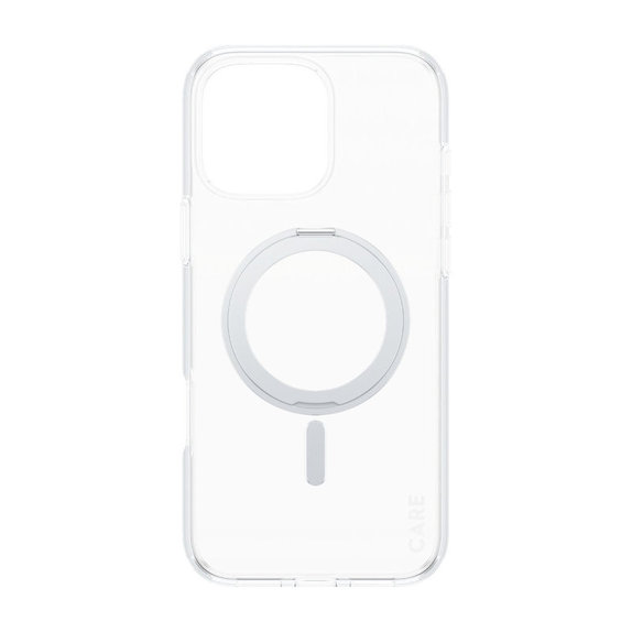 Cover Kickstand con MagSafe per iPhone 16 Pro Max, Argento, CARE