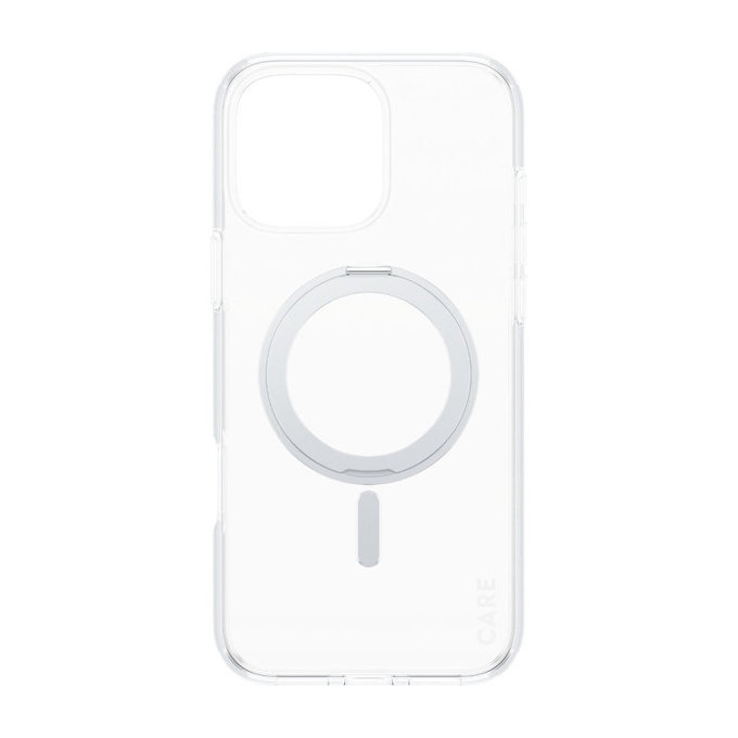 Cover Kickstand con MagSafe per iPhone 16 Pro Max, Argento, CARE