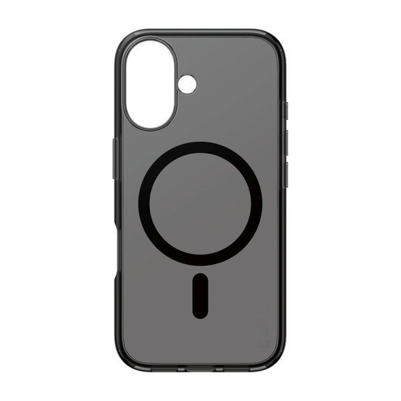 Cover Smokey con MagSafe per iPhone 16, Nero, CARE
