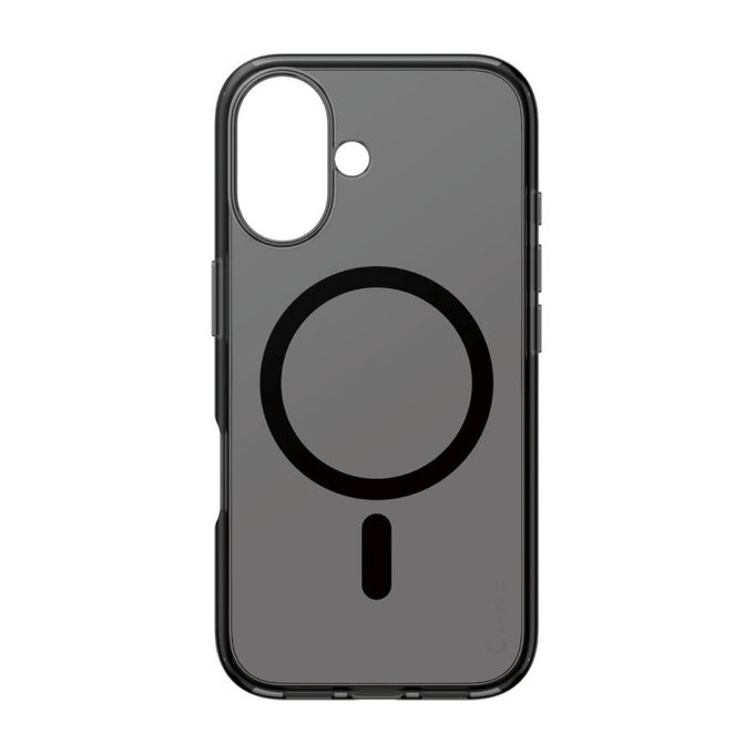 Cover Smokey con MagSafe per iPhone 16, Nero, CARE
