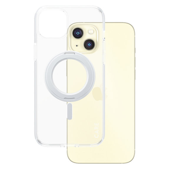 Custodia Kickstand con MagSAFE by PanzerGlass per iPhone 15 Pro Max, Argento, PanzerGlass