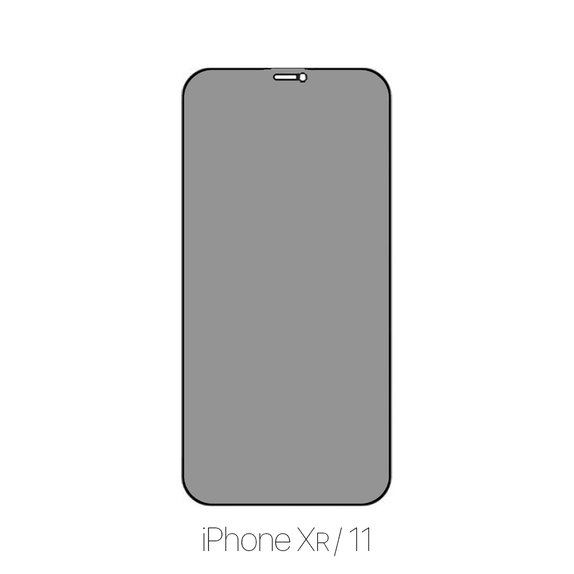 Vetro temperato Privacy Anti-Spy per iPhone XR, 11, FixPremium