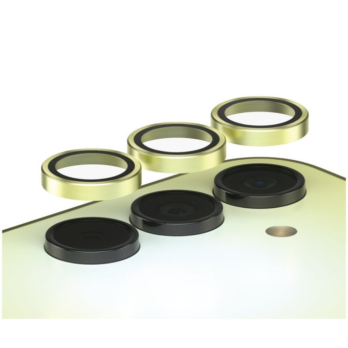 Protezione lente fotocamera Hoops per Samsung A15/A15 5G, Giallo, PanzerGlass