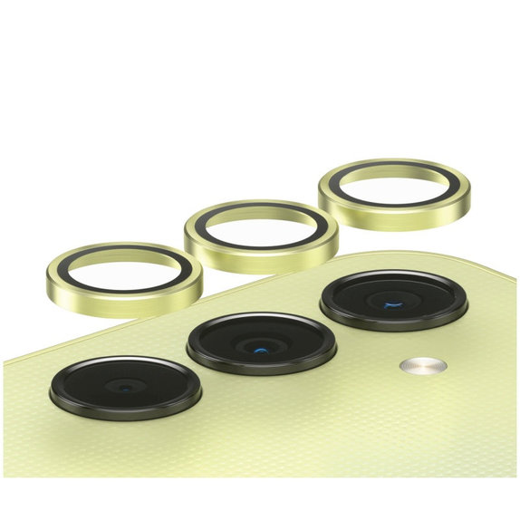 Protezione lente fotocamera Hoops per Samsung A25 5G, Giallo, PanzerGlass