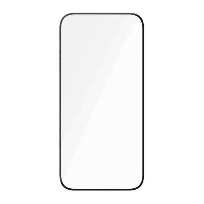 Vetro temperato UWF Ceramic con applicatore per iPhone 15, Nero, PanzerGlass