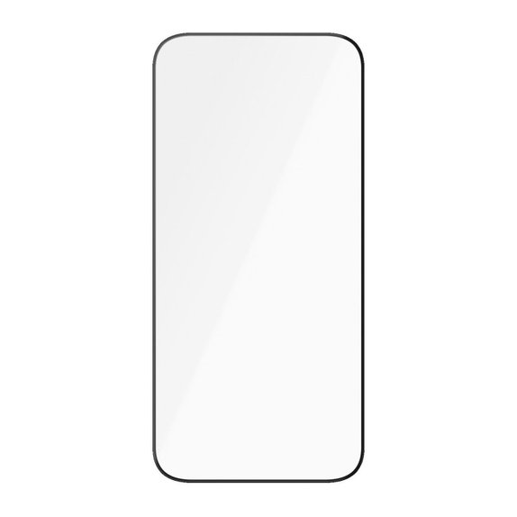 Vetro temperato UWF Ceramic con applicatore per iPhone 15 Pro, Nero, PanzerGlass