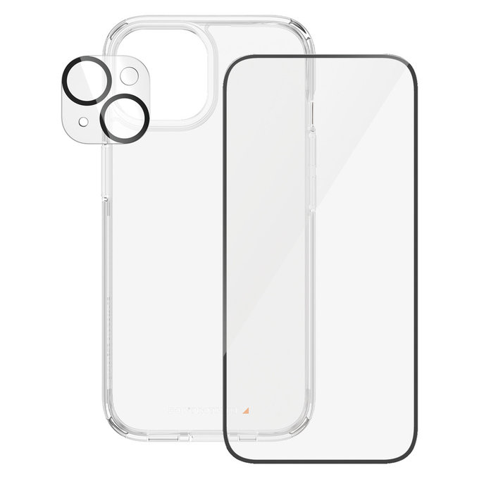 Bundle PicturePerfect + Vetro temperato UWF + Hard Case D3O per iPhone 15, PanzerGlass